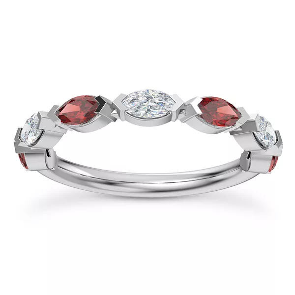 Adamina Ruby And Diamond Band