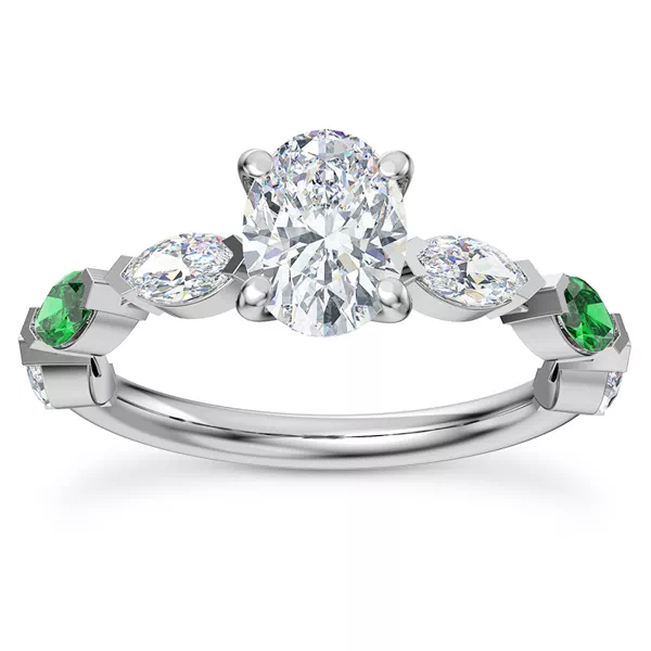 Setting Viridi Diamond And Emerald