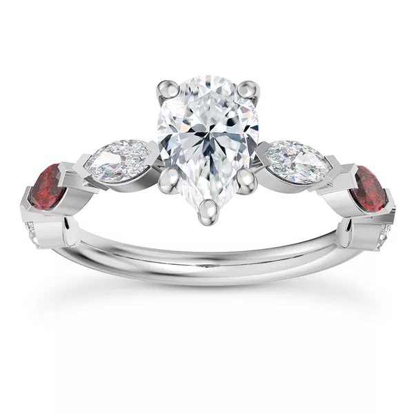 Setting Cherry Diamond and Ruby