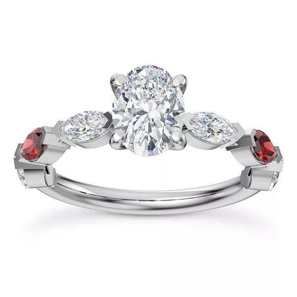 Setting Cherry Diamond and Ruby