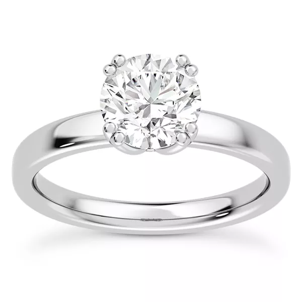 Tulip Double Split Prong Engagement Ring