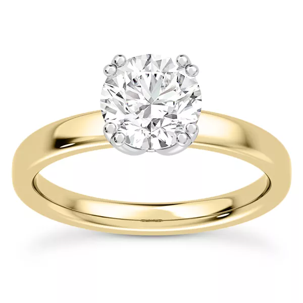 Tulip Double Split Prong Engagement Ring