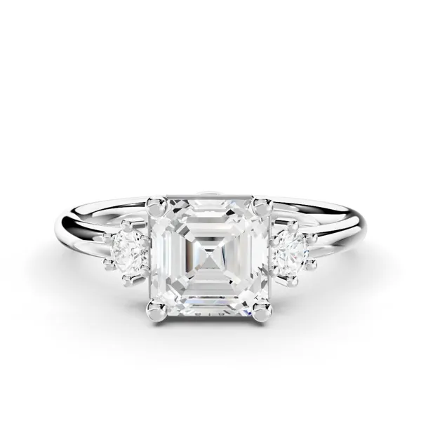 Marni Petite Three-Stone Engagement Ring