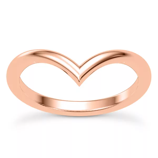 Bernice Chevron Polished Band
