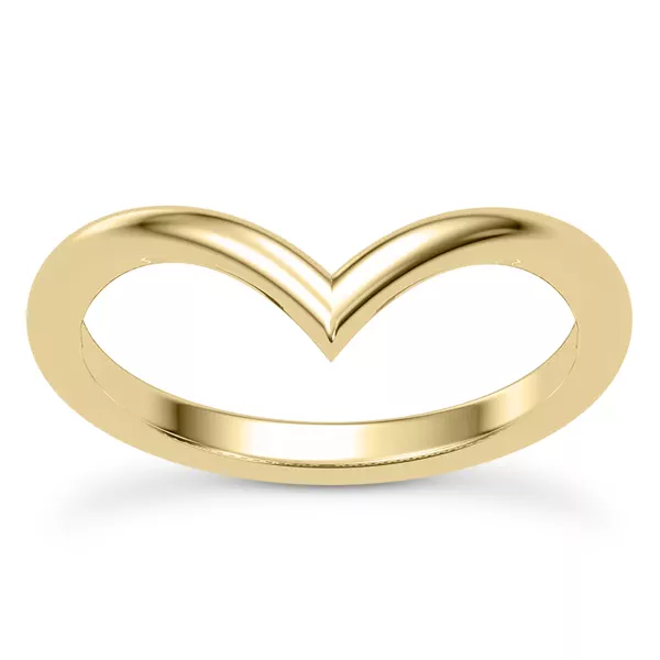 Bernice Chevron Polished Band