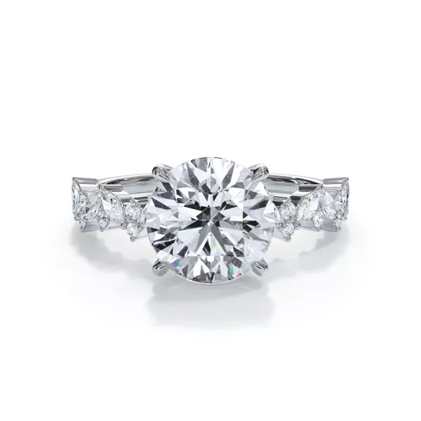 Bellora Marquise and Round Diamond Engagement Ring