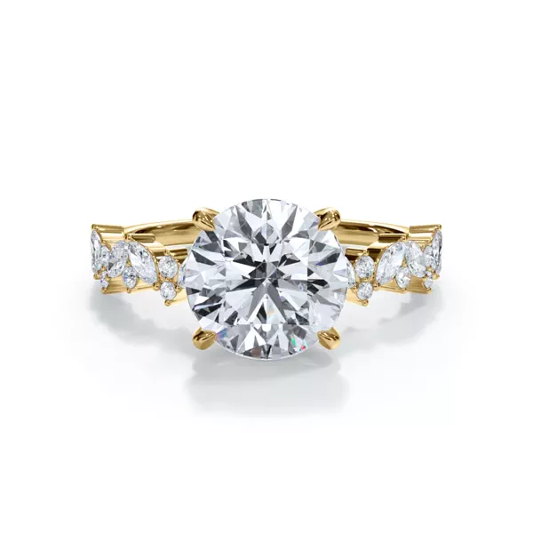 Bellora Marquise and Round Diamond Engagement Ring