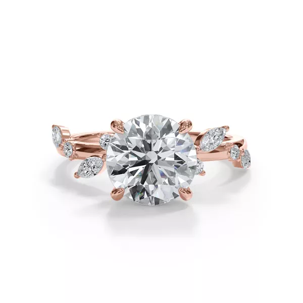 Autumn Cascade Diamond Engagement Ring