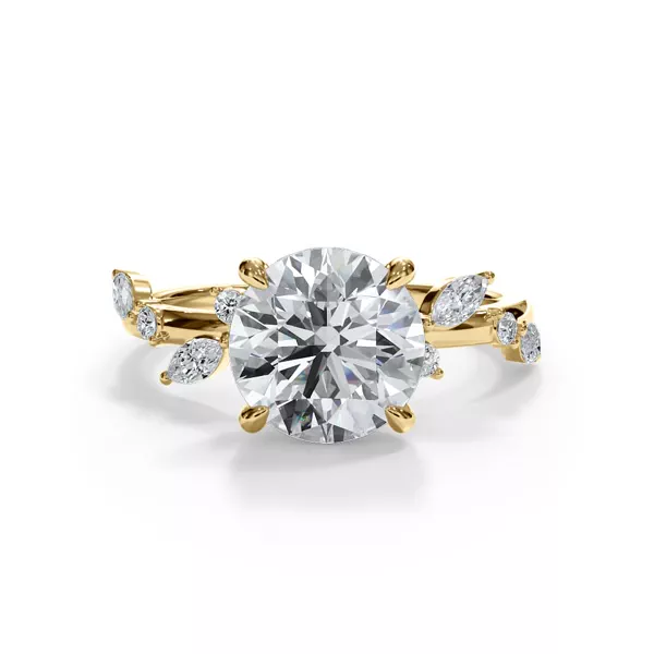 Autumn Cascade Diamond Engagement Ring