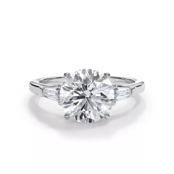 Bellora Petite Tapered Baguette Engagement Ring