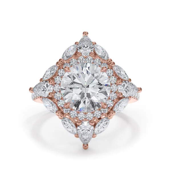 Opuluxe Double Lab Halo Engagement Ring