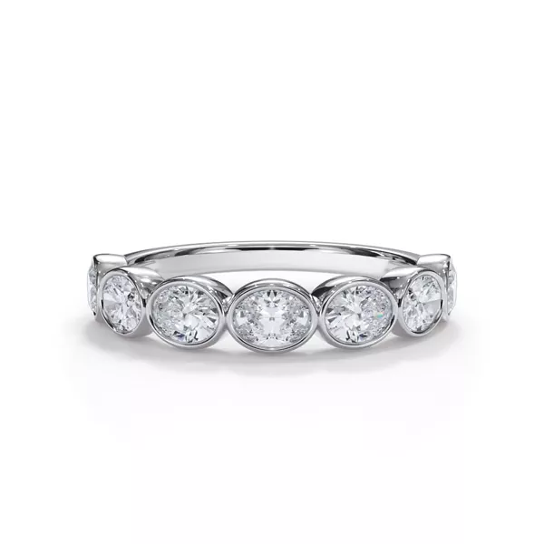 Bellora Oval Diamond Bezel Band