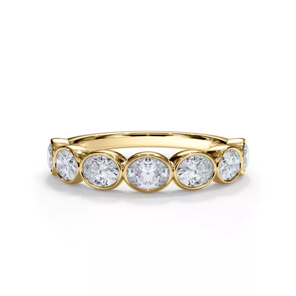 Bellora Oval Diamond Bezel Band