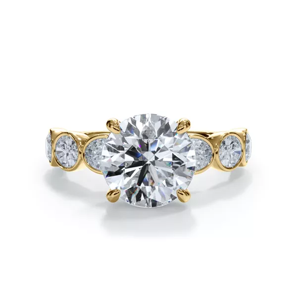 Bellora Oval Lab Bezel Engagement Ring