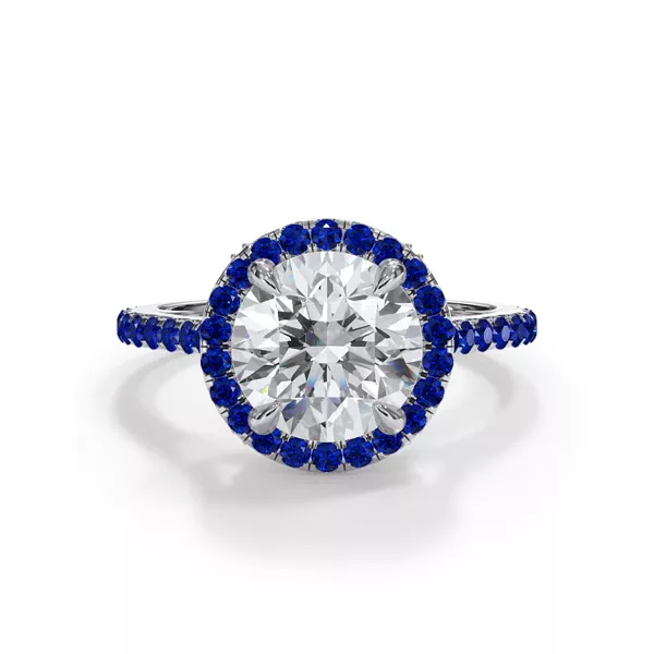 Setting Bellora Sapphire Cathedral Halo
