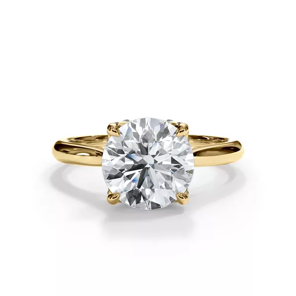 Bellora Pavé Tulip Cathedral Engagement Ring