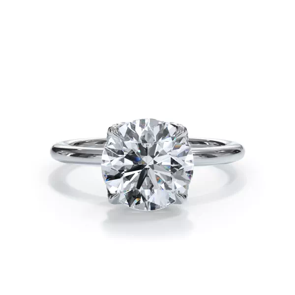 Bellora Pavé Tulip Engagement Ring