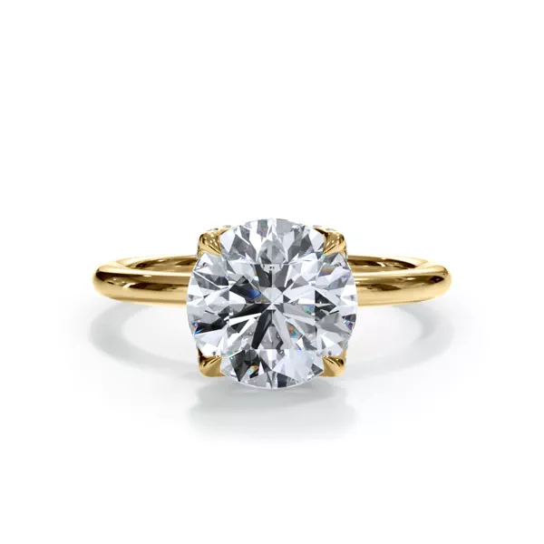 Bellora Pavé Tulip Engagement Ring