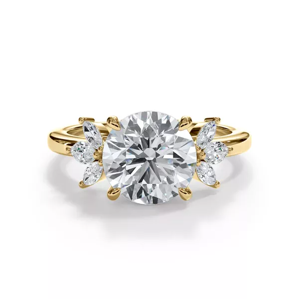 Virelle Marquise Cluster Engagement Ring
