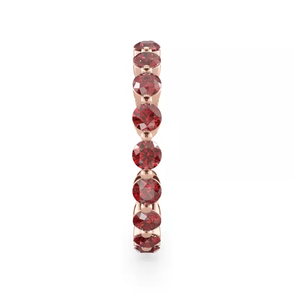 Ruby Shared Prong Eternity Ring