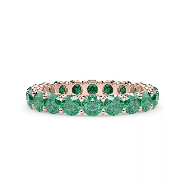 Classic Emerald Eternity Band