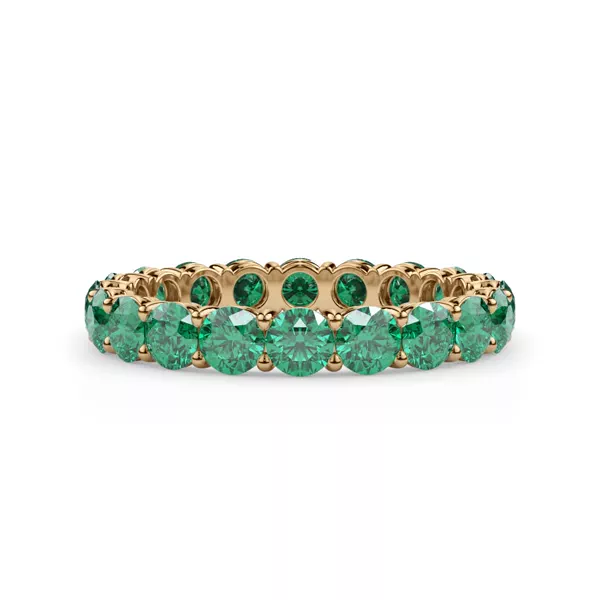 Classic Emerald Eternity Band