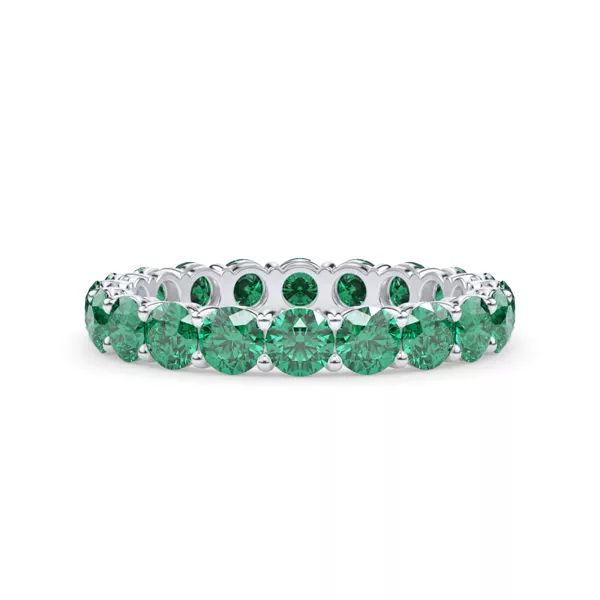 Classic Emerald Eternity Band