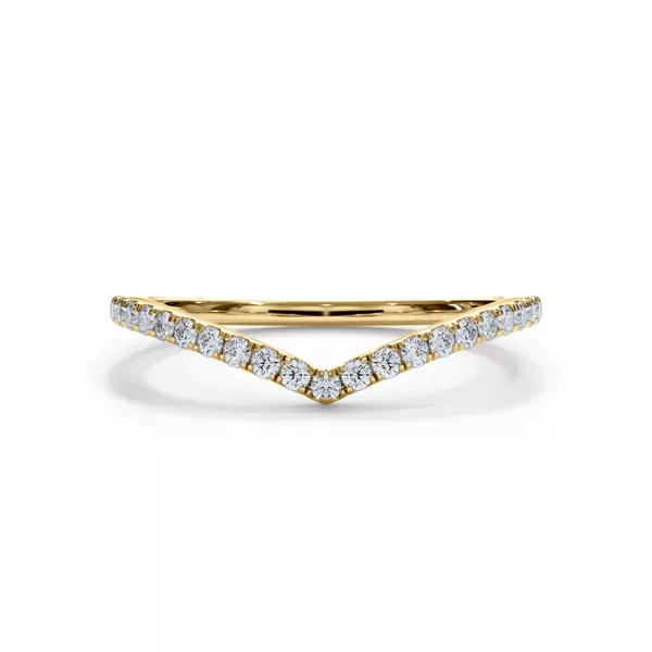 Bellora Chevron Pavé Band