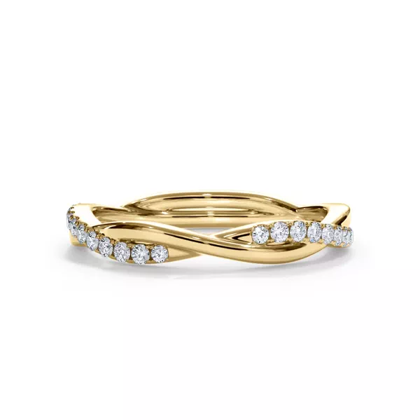 Bellora Pavé Twist Diamond Band