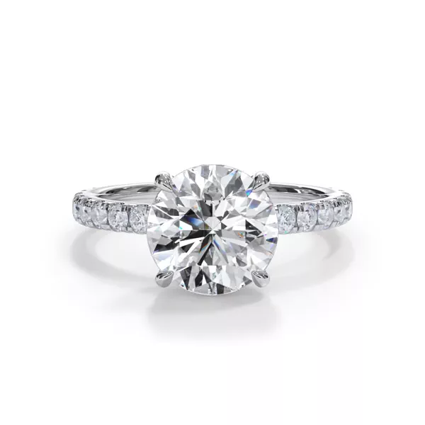 Bellora Pavé Hidden Halo Engagement Ring (2mm)