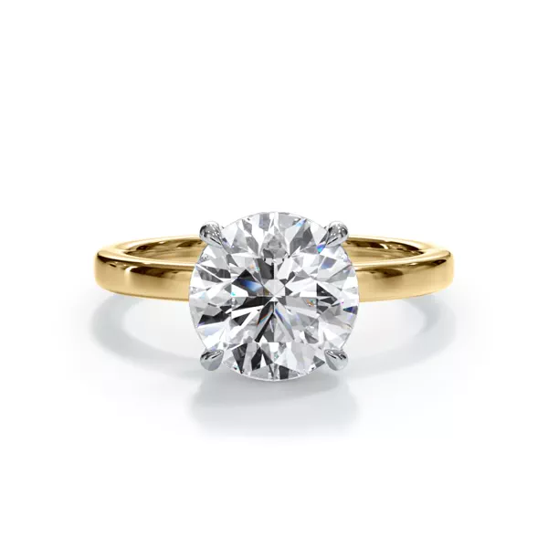 Bellora Hidden Halo Two-Tone Lab Ring (2mm)
