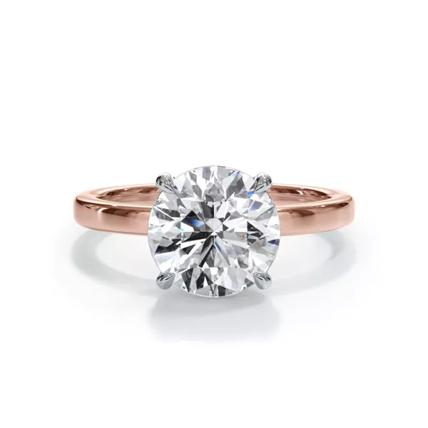 Bellora Two-Tone Solitaire Ring (2mm)