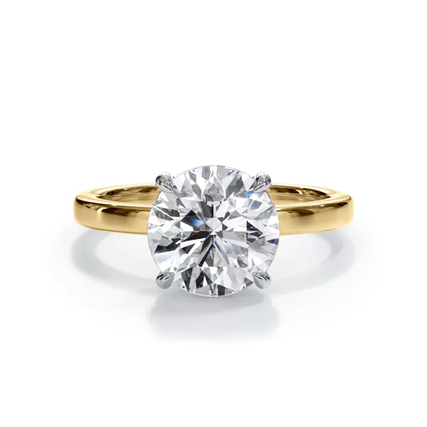 Bellora Two-Tone Solitaire Ring (2mm)