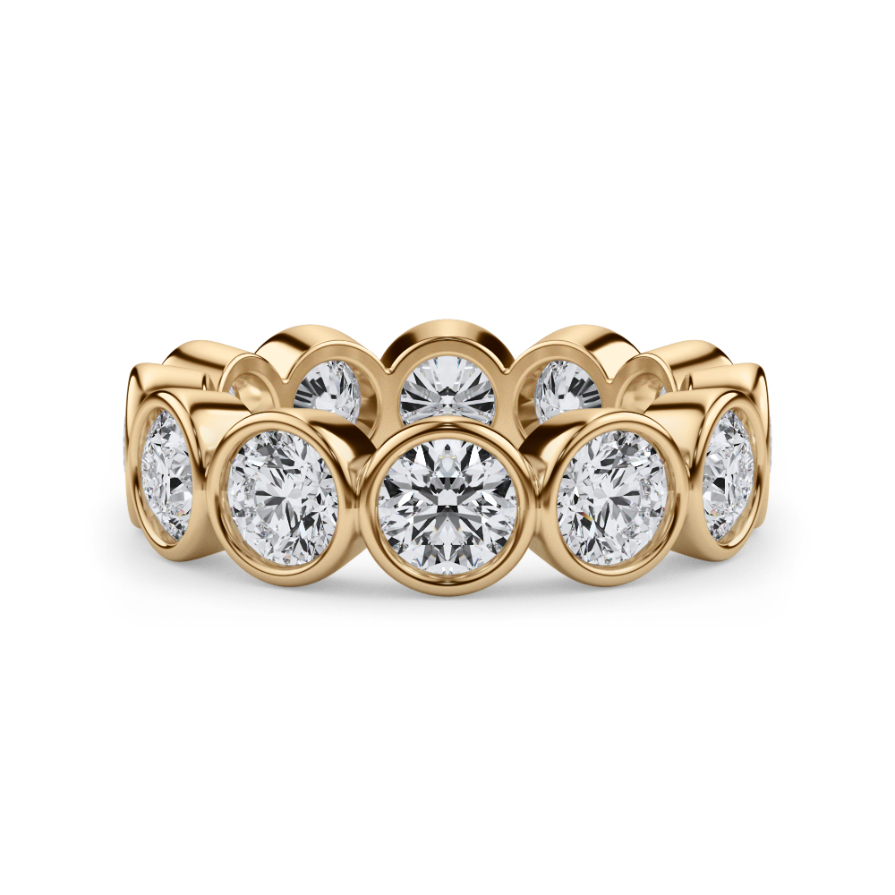 Round Bezel Lab Diamond Eternity Ring (3.90ct. tw.)