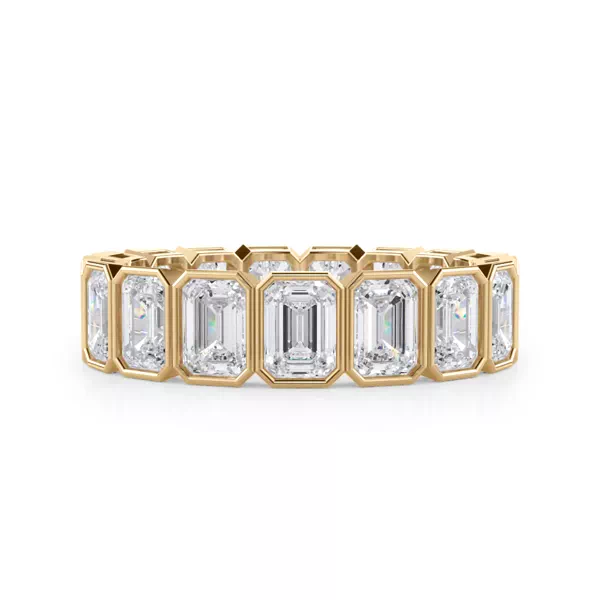 Emerald-Cut Bezel Lab Diamond Eternity Ring (4.00ct. tw.)