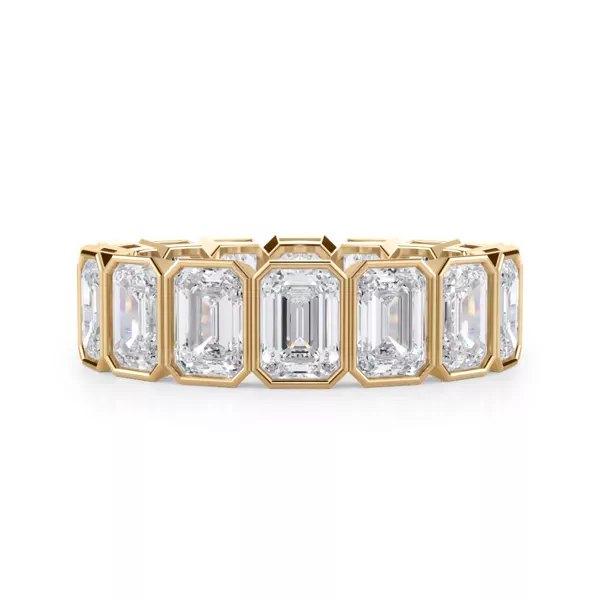 Emerald-Cut Bezel Lab Diamond Eternity Ring (5.00ct. tw.)