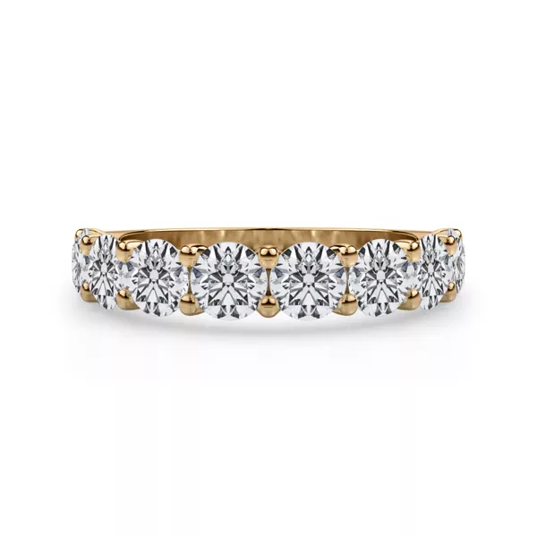 Curved Gallery Eight-Stone Round Lab Diamond Band (2.00ct. tw.)