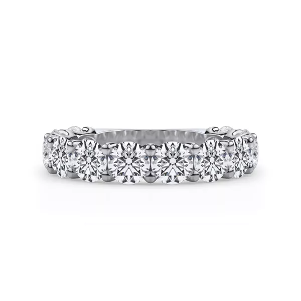 Curved Gallery Twelve-Stone Round Lab Diamond Band (3.00ct. tw.)