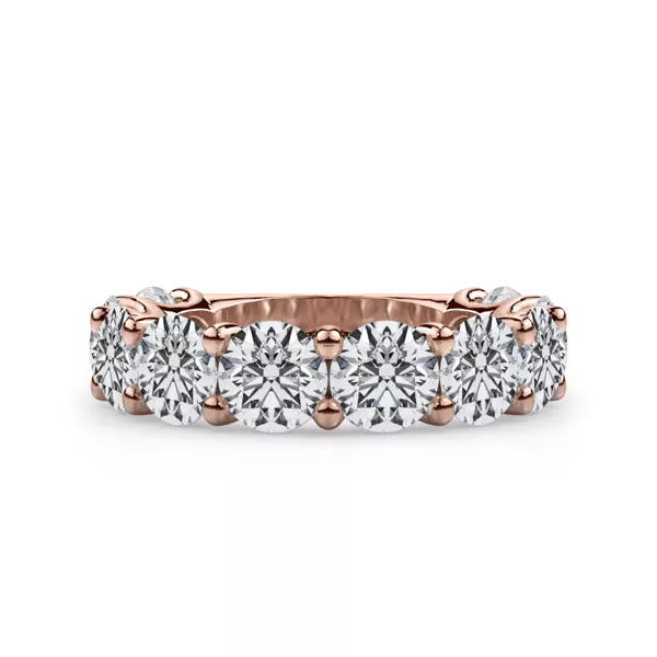 Curved Gallery Ten-Stone Round Lab Diamond Band (5.00ct. tw.)