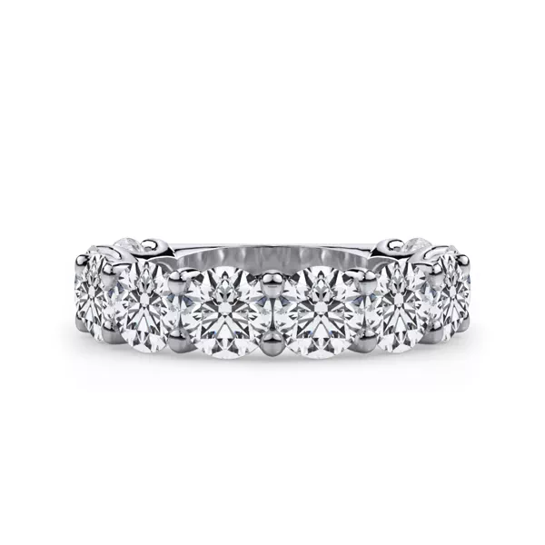 Curved Gallery Ten-Stone Round Lab Diamond Band (5.00ct. tw.)