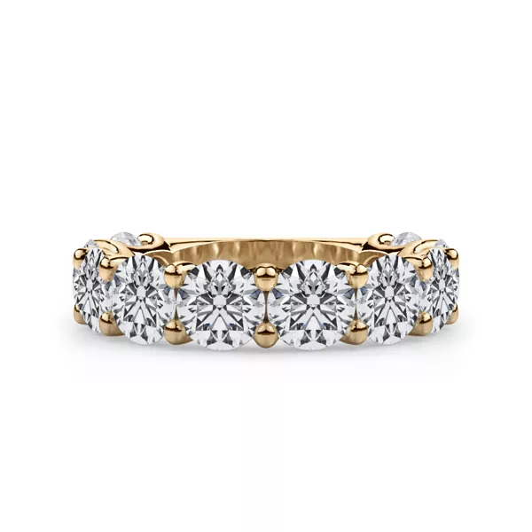 Curved Gallery Ten-Stone Round Diamond Band (5.00ct. tw.)