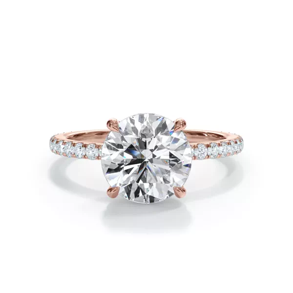 Bellora Pavé Hidden Halo Lab Engagement Ring