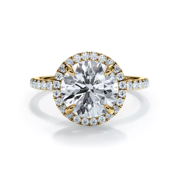 Bellora Pavé Halo Engagement Ring