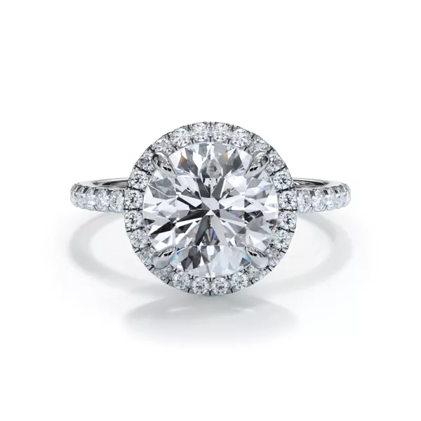 Bellora Pavé Halo Engagement Ring