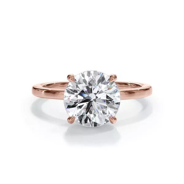 Bellora Hidden Halo Lab Engagement Ring