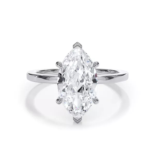 Bellora Hidden Halo Lab Engagement Ring With 1.01 Carat Marquise Diamond