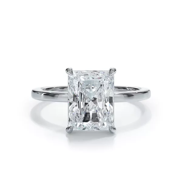 Bellora Hidden Halo Lab Engagement Ring With 1.19 Carat Radiant Diamond