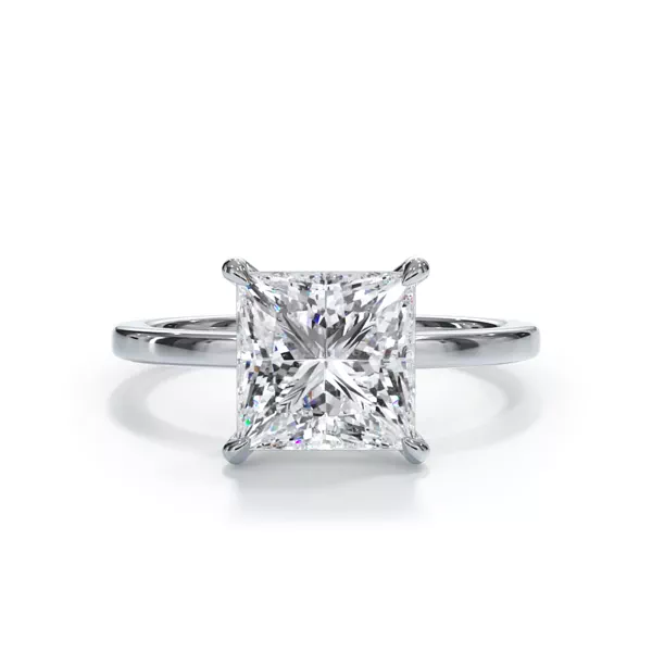 Bellora Solitaire Engagement Ring With 1.8 Carat Princess Diamond