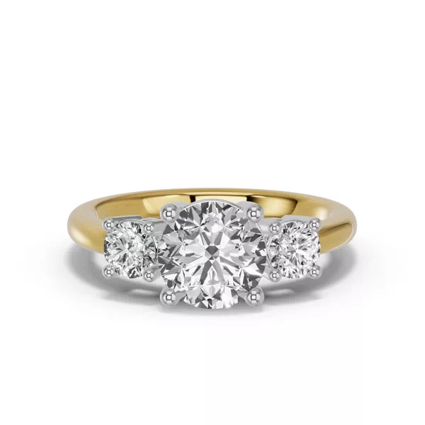 Classic Three-Stone Lab Engagement Ring (1 ct. tw.)
