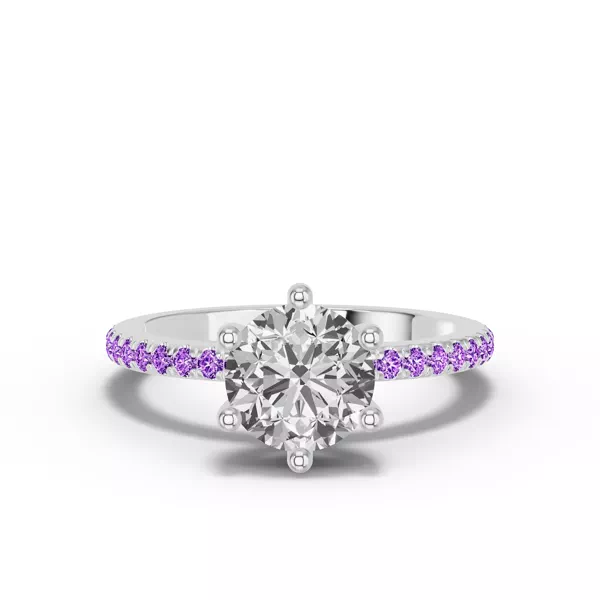 Chroma Amethyst Engagement Ring